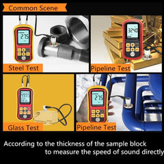 GM-100 Ultrasonic Thickness Meter Tester Gauge Velocity 1.2~225mm, GM-100