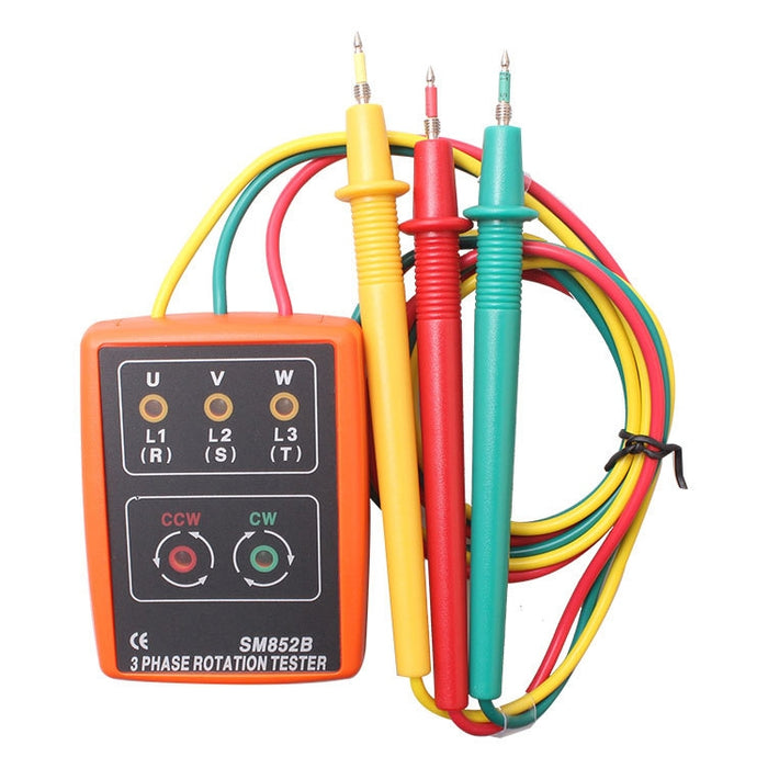 SM852B 3 Phase Rotation Tester Indicator Detector Meter