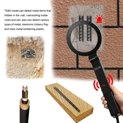 TS-80 Portable Folding Hand-Held Security Metal Detector Scanner