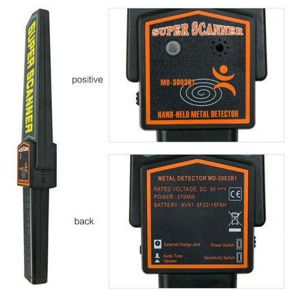 TS90 Hand-held Security Metal Detector, Detection Distance: 60mm, TS90