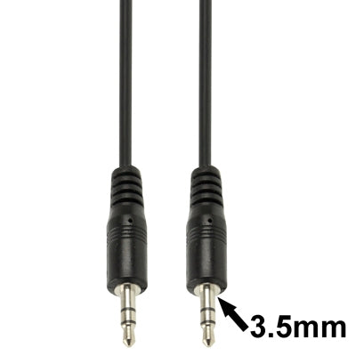 3.5mm Male Mini Plug Stereo Audio Cable, Length: 3m, Length: 3m (Black)