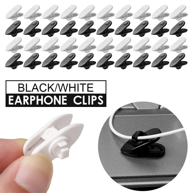 1000pcs Rotary Headphone Cable Clip Clamp Holder Mount Collar Clothes