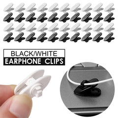 1000pcs Rotary Headphone Cable Clip Clamp Holder Mount Collar Clothes