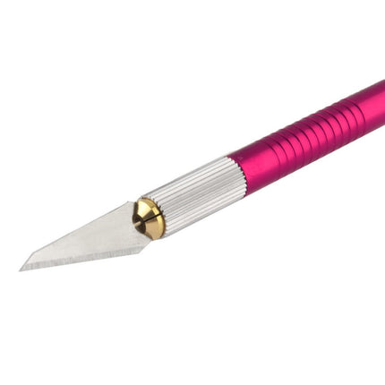 WLXY-9310, WLXY Tool Precision Knife with Replaceable Blade for Mat Carving / Scoring / Trimming, OAL: 145mm, Size: 121mm x 6mm Diameter, WLXY-9310, WLXY-9310 Purple, WLXY-9310 Blue