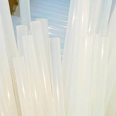 10 PCS Practical Transparent White Hot Melt Glue Stick, Size: 270 x 7mm