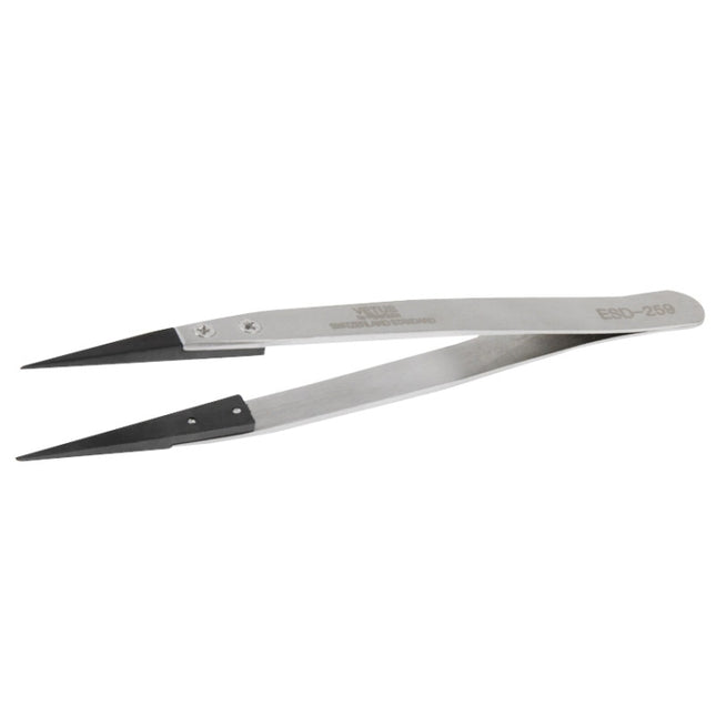 9 in 1 Replaceable Anti-Static Tweezers with Cross Screwdriver, 9 in 1