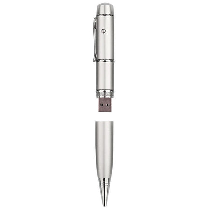 3 in 1 Laser Pen Style USB Flash Disk, Silver (8GB), 8GB (Silver)