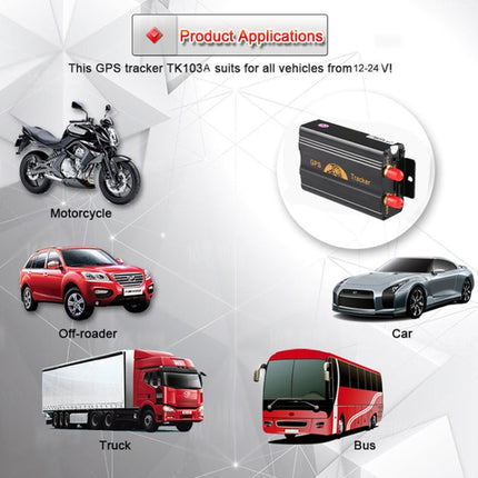 TK103A GPS / SMS / GPRS Tracker Vehicle Tracking System, Support Dual SIM Card, Specifically Designed for Car, Taxi, Truck, TK103A