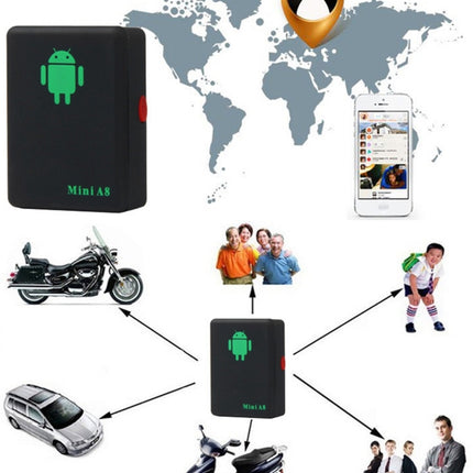 TRACKER Mini A8 Real Time 4 Bands Global Locator GSM/GPRS Tracker Tracking Device for Personal