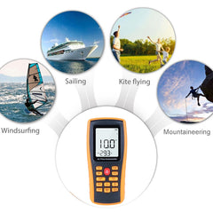 BENETECH GM8902 2.6 Inch LCD Screen Digital Wind Speed Meter Anemometer, GM8902