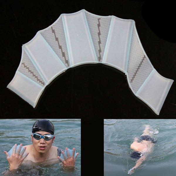 Silicone Swimming Web Fins Hand Flippers Training Gloves, S, Size: S Green, Size: S Blue, Size: S Magenta
