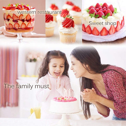 Kitchen Tool Plastic Strawberry Slicer Fruit Knife with Stainless Steel Blade