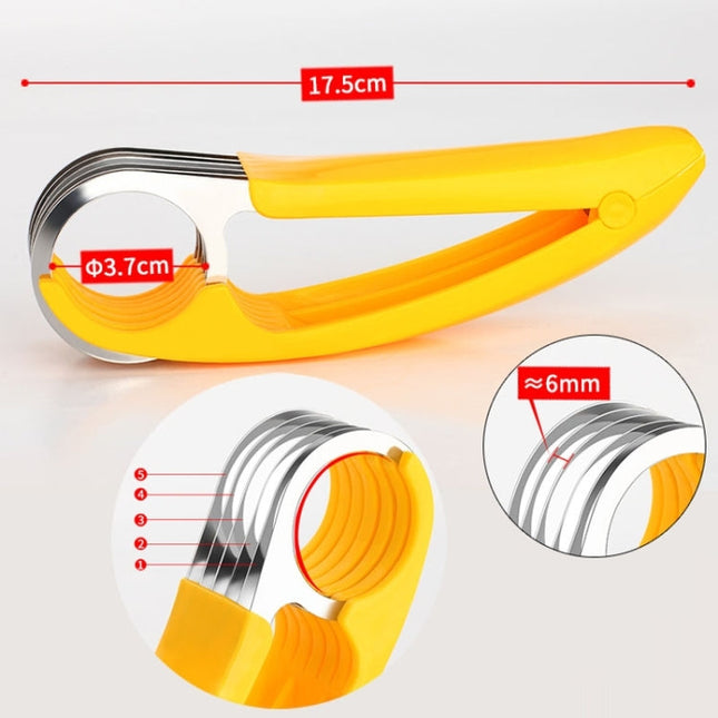Kitchen Tool Banana Slicer Cutter Chopper for Fruit Salad, Banana Slicer