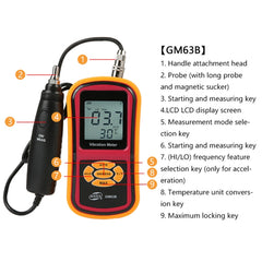 BENETECH GM63B Digital Vibration Meter