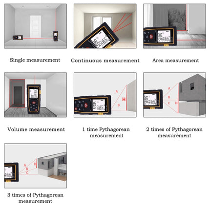 CP-100S Digital Handheld Laser Distance Meter, Max Measuring Distance: 100m, 100m