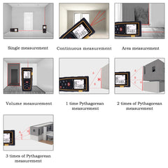 CP-100S Digital Handheld Laser Distance Meter, Max Measuring Distance: 100m