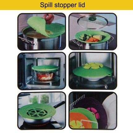 New Spill-Proof, Anti-Flutter and Heat-Resistant Silicone Pot Cover (Ramdom Color Delivery)