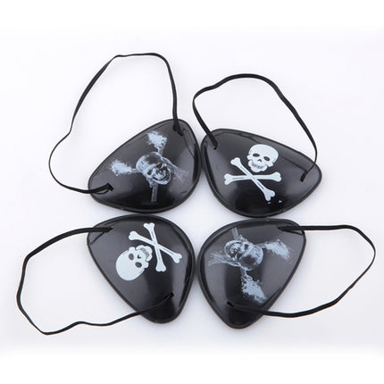 Halloween Props Plastic Pirate Eye Patches, Random Pattern Delivery, Pirate Eye Patches