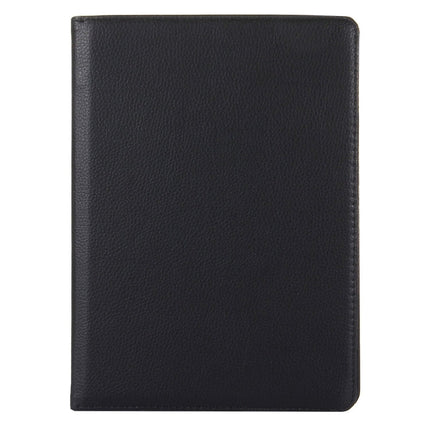 For iPad 9.7 (2018) & iPad 9.7 (2017) & Air 2 & Air 360 Degree Rotation Litchi Texture Leather Case with 2 Gears Holder