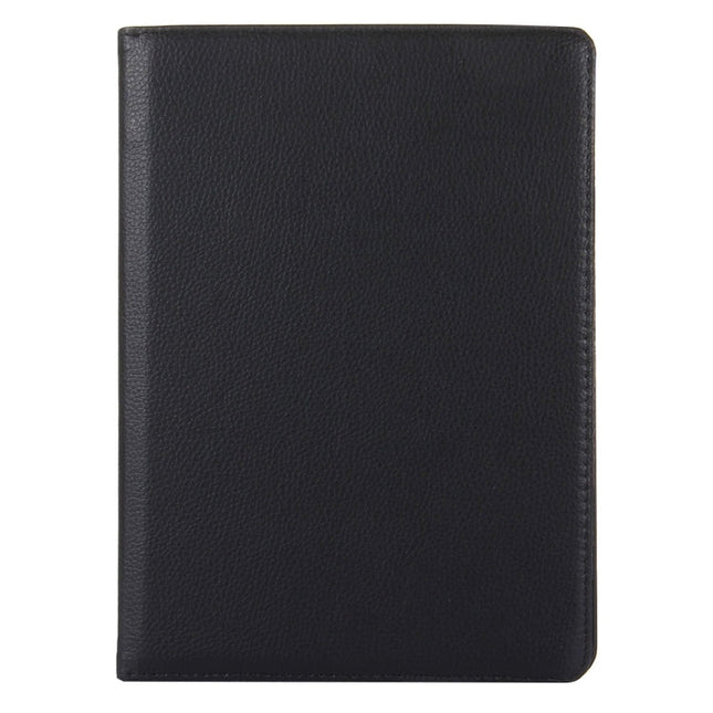 For iPad 9.7 (2018) & iPad 9.7 (2017) & Air 2 & Air 360 Degree Rotation Litchi Texture Leather Case with 2 Gears Holder