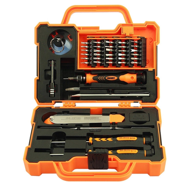 JAKEMY JM-8139 Anti-drop Electronic 43 in 1 Precision Screwdriver Hardware Repair Open Tools Set, JM-8139 43 in 1