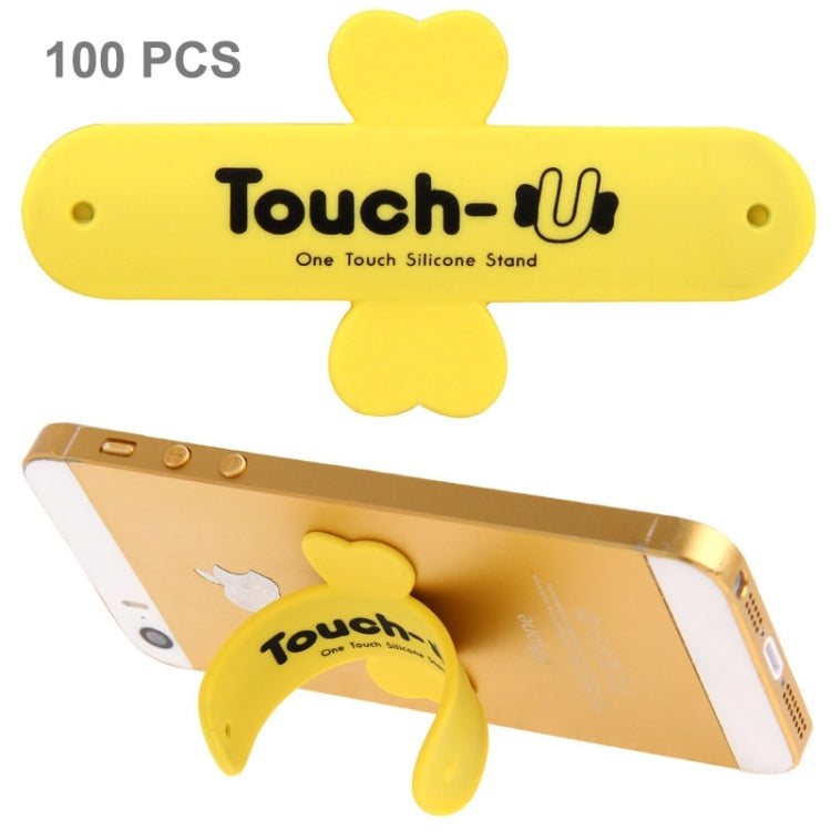 100 PCS Touch-u One Touch Universal Silicone Stand Holder