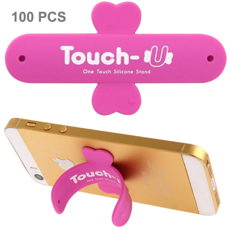 100 PCS Touch-u One Touch Universal Silicone Stand Holder