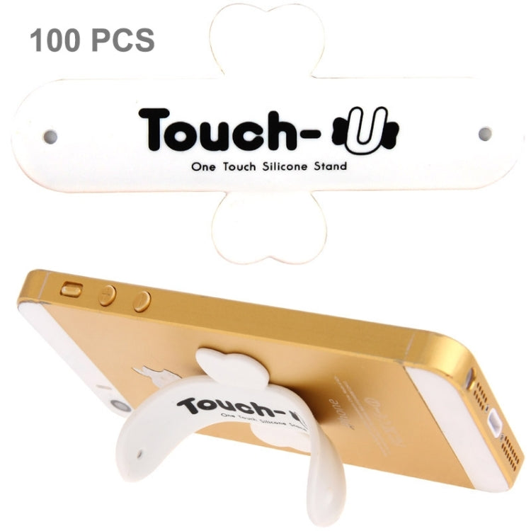 100 PCS Touch-u One Touch Universal Silicone Stand Holder