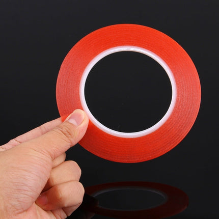 3mm Width Double Sided Adhesive Sticker Tape for iPhone / Samsung / HTC Mobile Phone Touch Panel Repair,  Length: 25m (Red), Width: 3mm(Red)