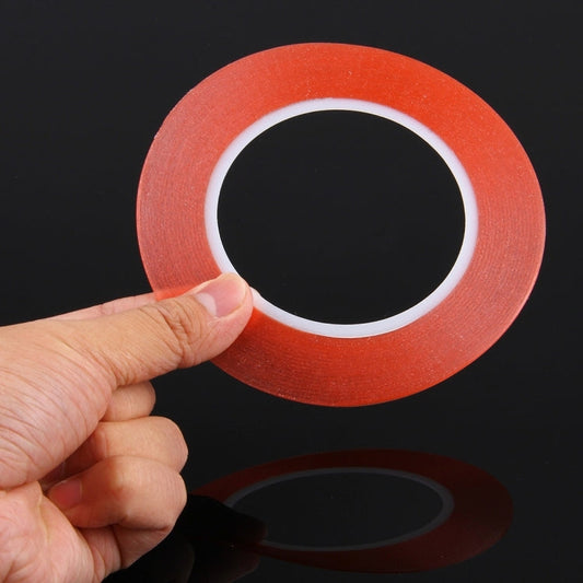 1mm Width Double Sided Adhesive Sticker Tape for iPhone / Samsung / HTC Mobile Phone Touch Panel Repair, Length: 25m, Width: 1mm(Red)
