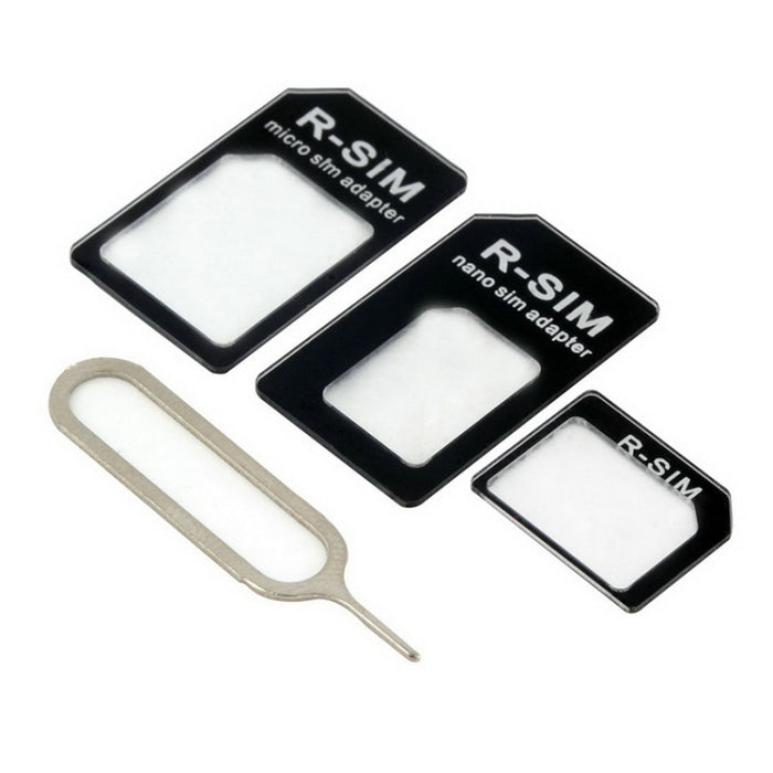4 in 1 (Nano SIM to Micro SIM Card+ Micro SIM to Standard Card + Nano SIM to Standard Card + Sim Card Tray Holder Eject Pin Key Tool) Kit for iPhone 5 / iPhone 4 & 4S, For iPhone 5 / iPhone 4 & 4S Black, For iPhone 5 / iPhone 4 & 4S White