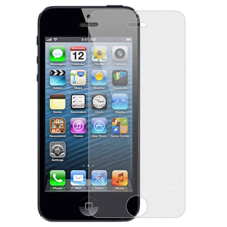 50 PCS Non-Full Matte Frosted Tempered Glass Film for iPhone 5 / 5S / 5C, For iPhone 5 / 5S / 5C