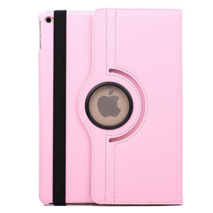 360 Degree Rotation Litchi Texture Flip Leather Case with 2 Gears Holder for iPad Air 2, For iPad Air 2