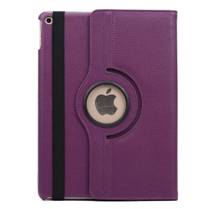 360 Degree Rotation Litchi Texture Flip Leather Case with 2 Gears Holder for iPad Air 2, For iPad Air 2