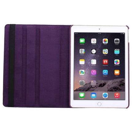 360 Degree Rotation Litchi Texture Flip Leather Case with 2 Gears Holder for iPad Air 2, For iPad Air 2