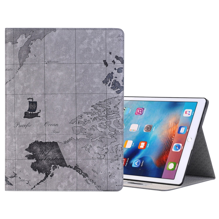 Retro World Map Pattern Leather Case with Holder & Card Slots & Wallet for iPad Air 2, Random Delivery