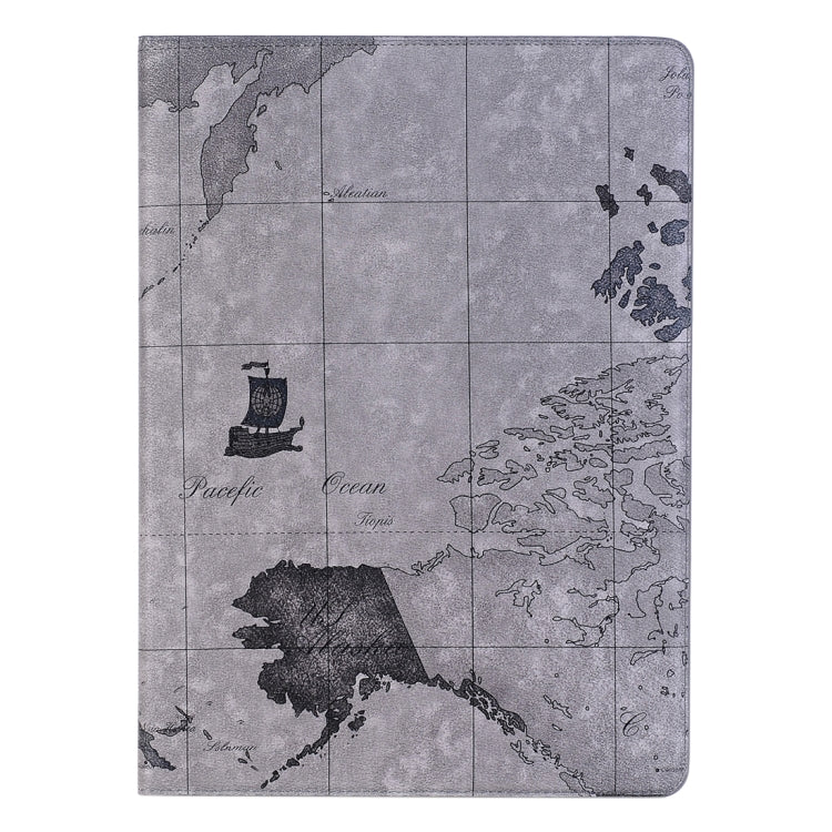 Retro World Map Pattern Leather Case with Holder & Card Slots & Wallet for iPad Air 2, Random Delivery