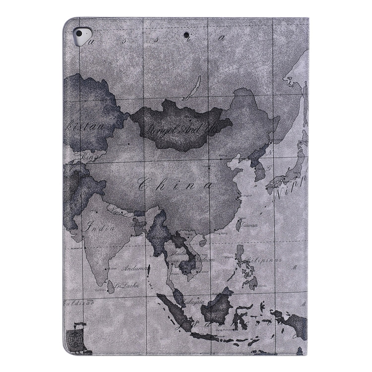 Retro World Map Pattern Leather Case with Holder & Card Slots & Wallet for iPad Air 2, Random Delivery