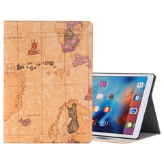 Retro World Map Pattern Leather Case with Holder & Card Slots & Wallet for iPad Air 2, Random Delivery