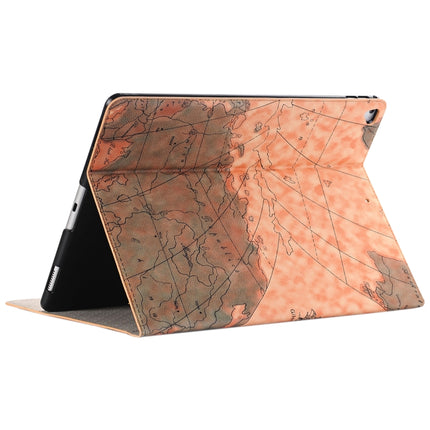 Retro World Map Pattern Leather Case with Holder & Card Slots & Wallet for iPad Air 2, Random Delivery