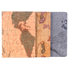 Retro World Map Pattern Leather Case with Holder & Card Slots & Wallet for iPad Air 2, Random Delivery