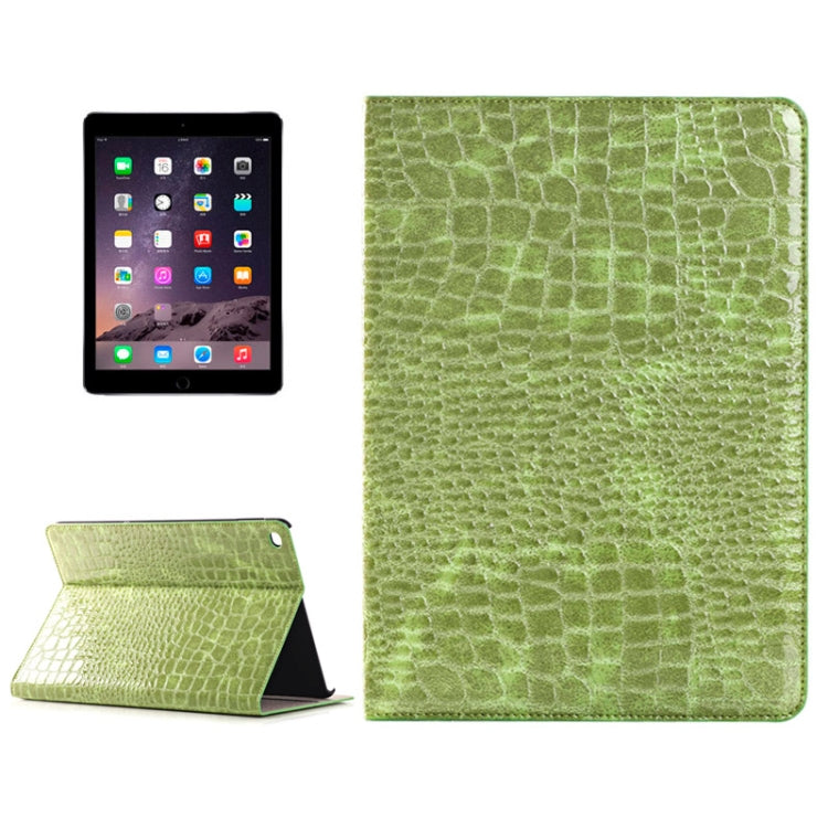 Crocodile Texture Horizontal Flip Leather Case with Holder & Card Slots & Wallet for iPad Air 2