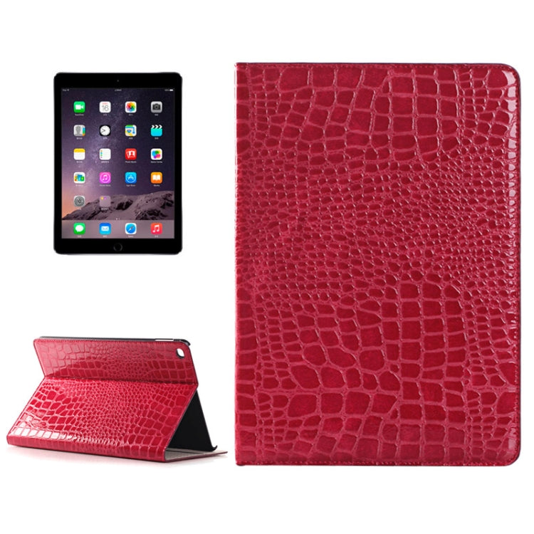 Crocodile Texture Horizontal Flip Leather Case with Holder & Card Slots & Wallet for iPad Air 2