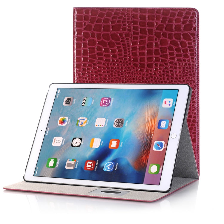 Crocodile Texture Horizontal Flip Leather Case with Holder & Card Slots & Wallet for iPad Air 2