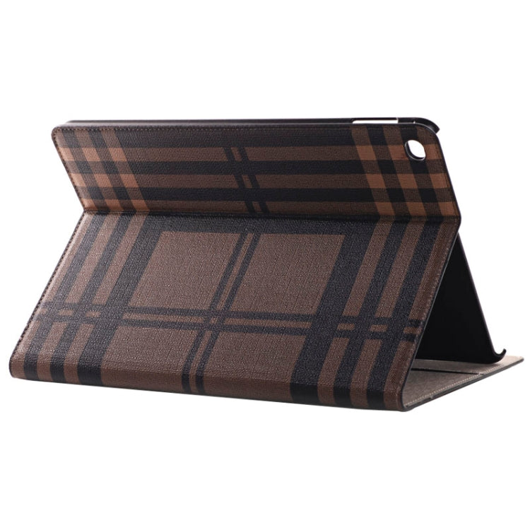 Plaid Texture Leather Case with Holder & Card Slots & Money Pocket for iPad Air 2