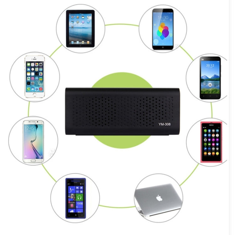 YM-308 Portable Rechargeable NFC Bluetooth Speaker, Support TF Card