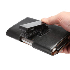 Horizontal Style Lamb Skin Texture Waist Bag with Back Splint for iPhone 6 Plus / 6S Plus / Galaxy Note 8 / Galaxy Note 4 / Note 5 / S6 Edge+ / A8