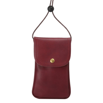Universal Vertical PU Leather Case / Phone Leather Bag with String