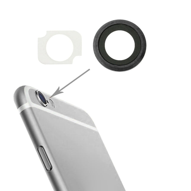 10 Pairs / Set Rear Camera Lens Ring + Flashlight Bracker for iPhone 6 Plus & 6s Plus, Rose Gold, For iPhone 6 Plus