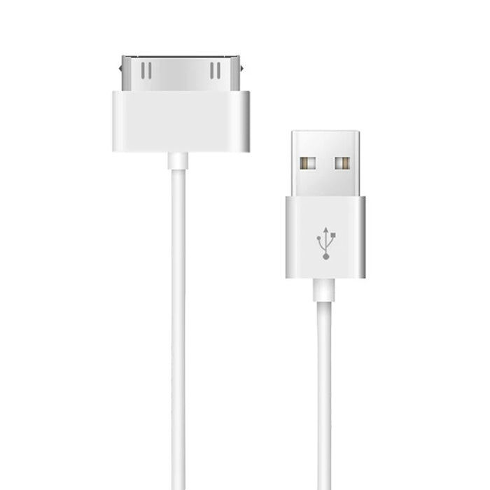 30 Pin Male to USB Male Charging & Data Sync Cable for iPad / 2 / 3, iPhone 4 & 4s, iPod Nano, iPod Touch, Length: 1m, USB to 30 Pin